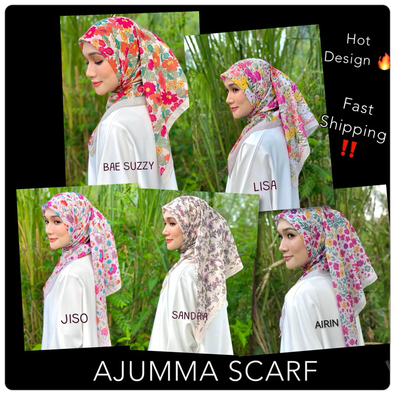 [HOT Viral NEW ARRIVAL ] BAWAL AJUMMA SCARF SANDRA BAE SUZY LISA JIHOO QUE SERRA YUNA MIN-JI JISO