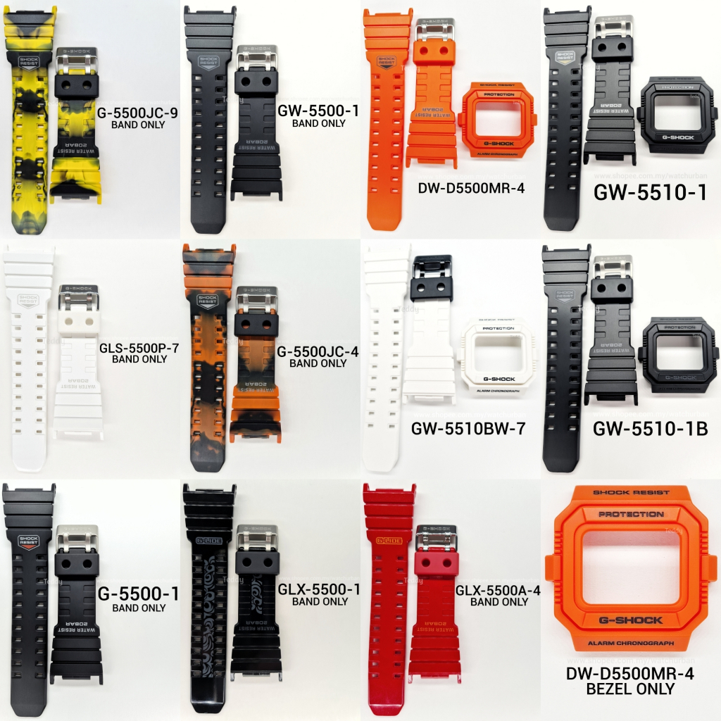 BAND และ BEZEL DWD5500 GW5500 GW5510 G5500 GLS5500 GLX5500 REPLACEMENT PARTS