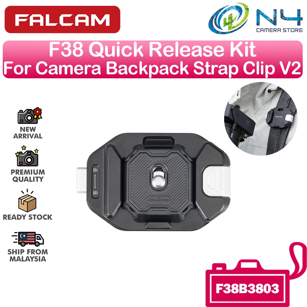 Falcam F38 Quick Release Kit สําหรับกล้องกระเป๋าเป้สะพายหลังคลิป V2 F38B3803