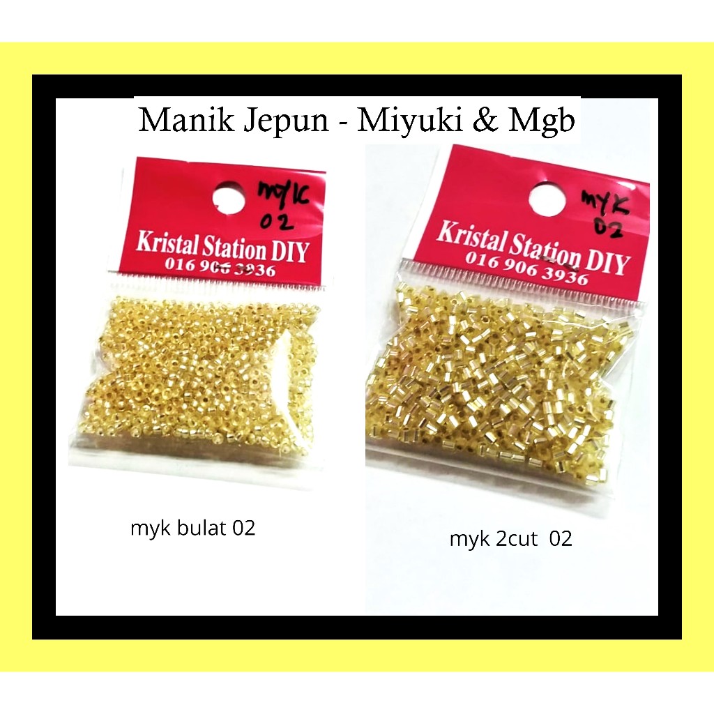 8gm/manik Jepun Mgb &amp; Miyuki ( bulat &amp; 2cut ), ลูกปัดเมล ็ ดญี ่ ปุ ่ น , Manik Jahit, Mgb &amp; Miyuki ลูกปัดแก ้ ว
