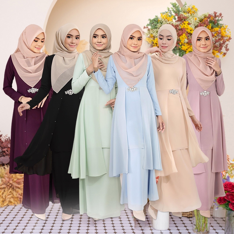 Baju Kebarung Kurung Baju Kurung Moden Muslimah Citra Sogan Kurung Baju Labuh Modern พยาบาลเป็นมิตร