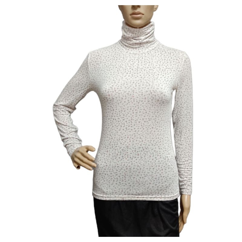 BMT2089 - (M) TOPVALU HEATFACTS เสื้อคอ TURTLE ด้านใน