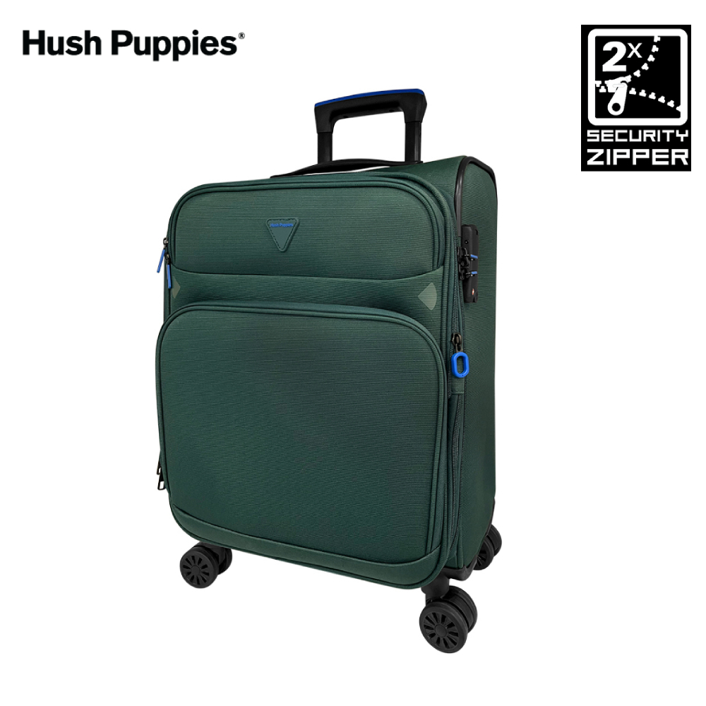 Hush Puppies เคสกระเป๋าเดินทาง แบบแข็ง มีซิปคู่ น้ําหนักเบาพิเศษ ขยายได้ กันขโมย สําหรับ HP- 20 นิ้ว693148