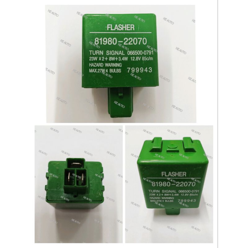 819880-22070 TOYOTA FLASHER RELAY TURN SIGNAL RELAY 12V 3PIN 8198022070