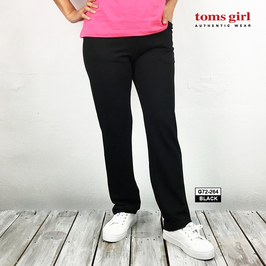 Toms กางเกงขายาว เอวยางยืด น้ําหนักเบา ระบายอากาศ สําหรับสตรี เหมาะกับการออกกําลังกาย 72-264