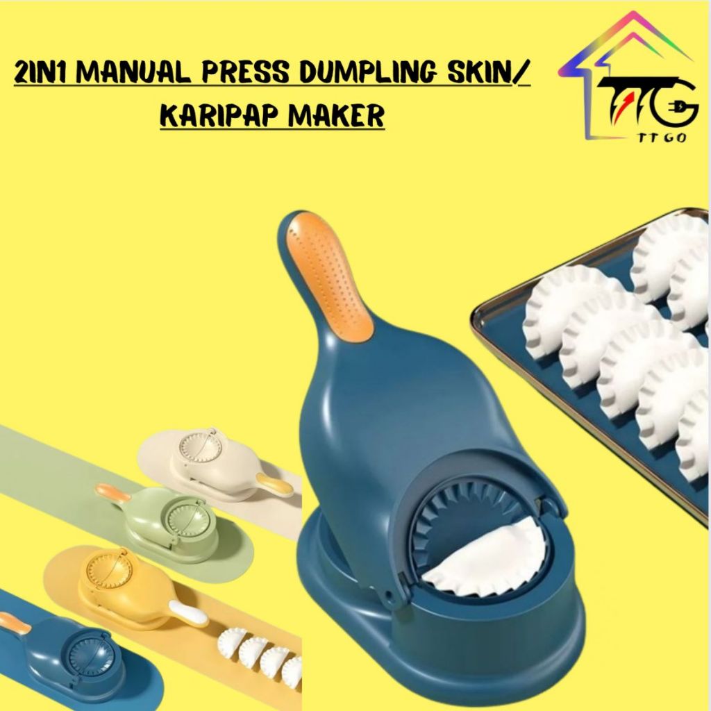 2in1 Manual Press Dumpling Skin / Karipap Maker / ท่อคอมโบ getah