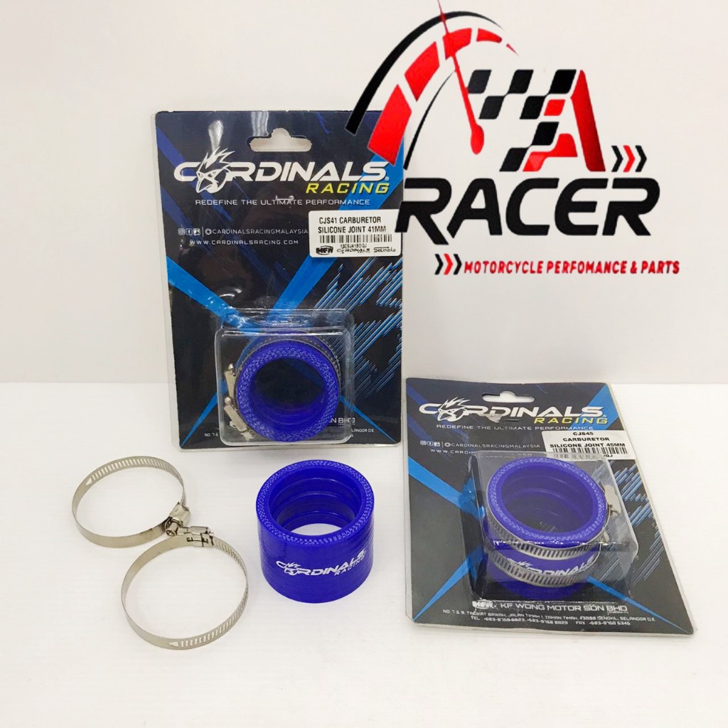 ! Cardinals Racing ซิลิโคนคาร์บูเรเตอร์ Jnoit ท่อลม Racing Intake Blue-100% Cardinals