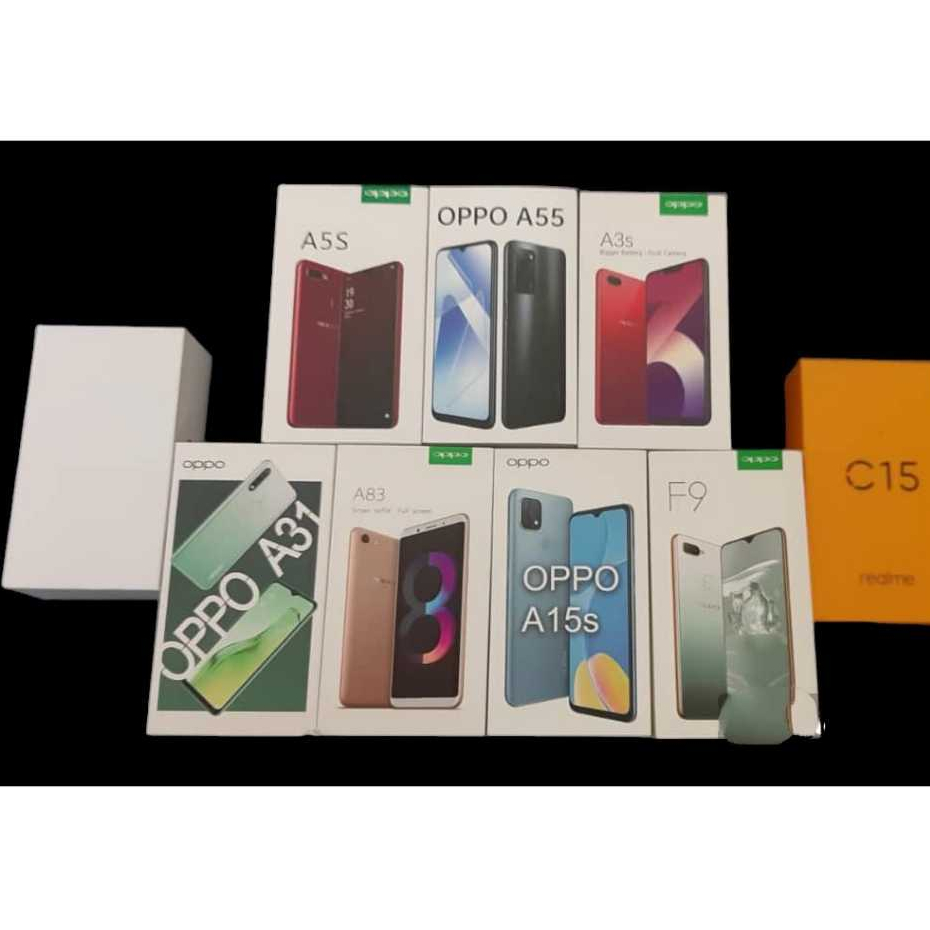 กล่องเท่านั้น 0pp0 A83 / A5S / A3S / A15 A15S / A55 / F9 / A31 / V1V0 Y17/ REAL_ME C15 (กล่อง + สายช