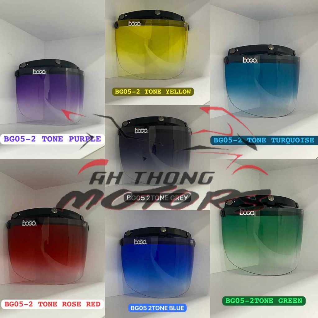 (BOGO) กระบังหน้า 2Tone เหมาะสําหรับหมวกกันน็อค - MS88/ SGV99/ SGV WING/ LTD SPORT/ MHR/ APOLO/ NS88
