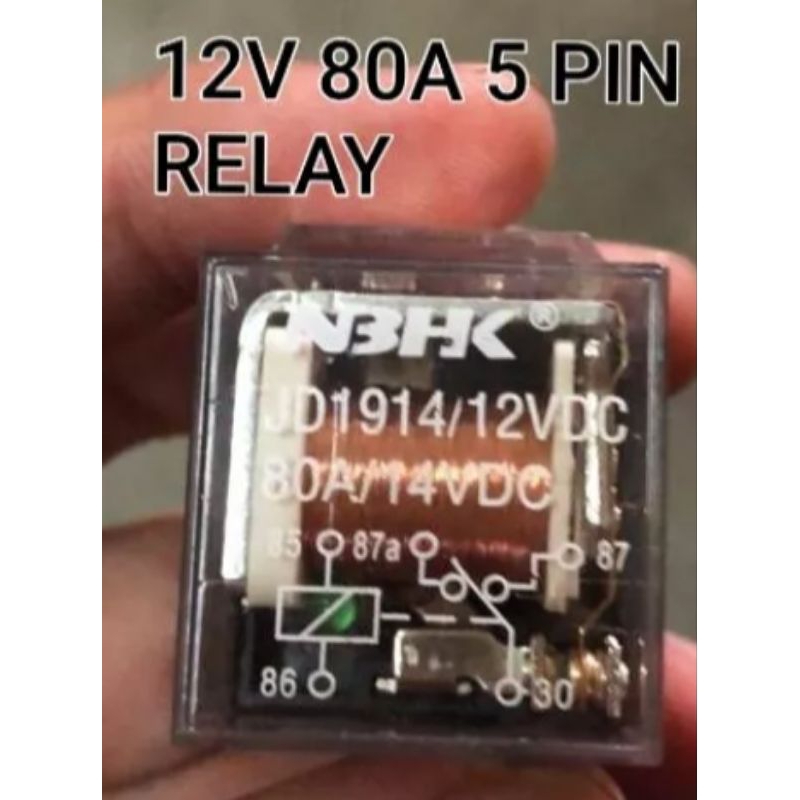 RELAY 12V 80A 5 PIN RELAY