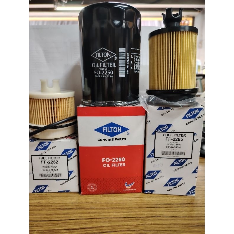 HINO 300 SERIES WU710/WU720/WU730 กรองน้ํามันและชุดกรอง FEEL/ PENAPIS MINYAK ENJIN DAN PENAPIS ดีเซล