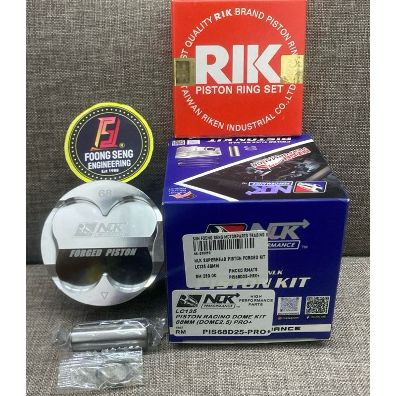 ( PISTON ชุดเท่านั้น ) NLK LC135 LC 4S 5S / Y15 RS150 RS 57MM 62MM 63MM 65MM 68MM 70MM 73MM 74MM DOM