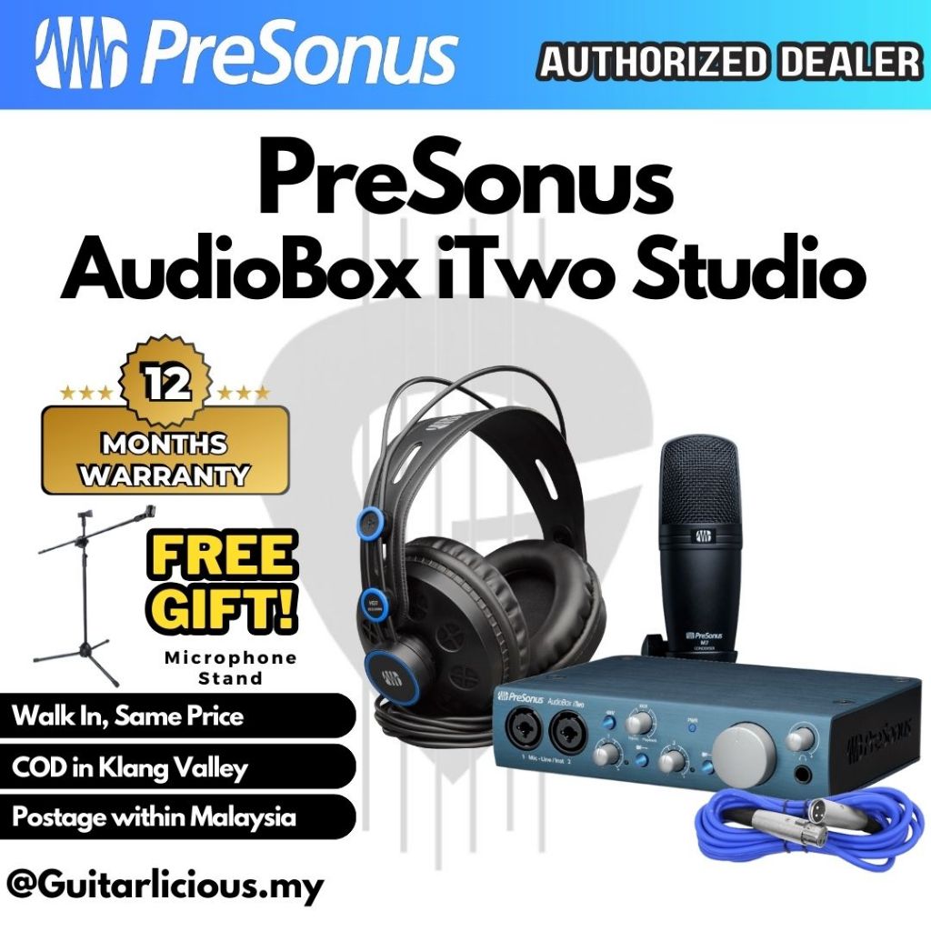 PreSonus AudioBox iTwo Studio - ระบบบันทึก USB/iPad 2x2 / PSNAUDIOBOX