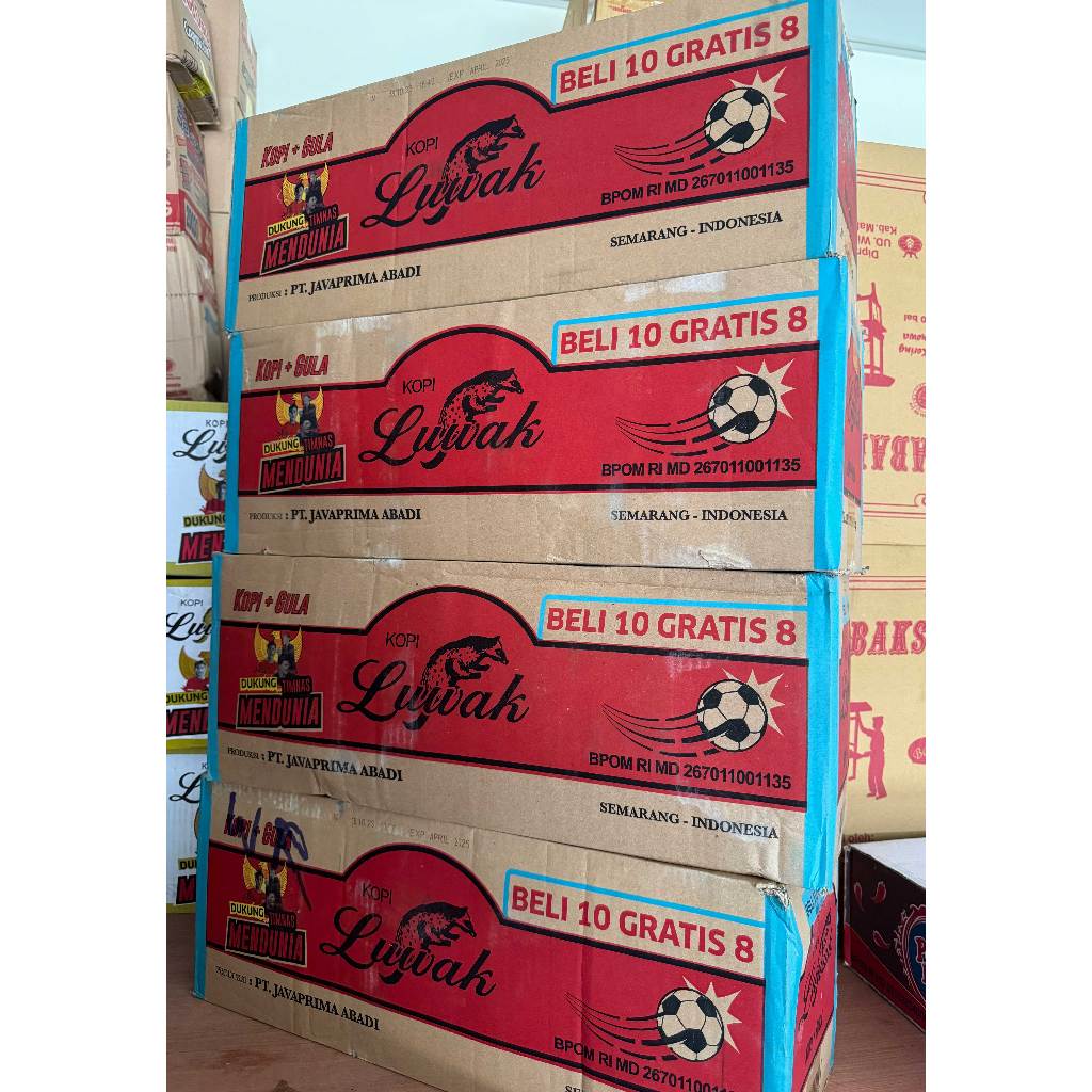 Kopi Luwak Hitam Black Coffee 180 ชิ้น @ 25g (1 Karton)