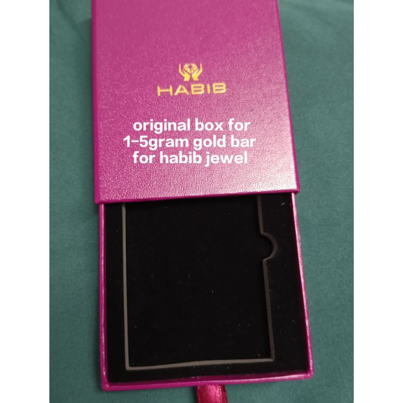 HABIB 0.25 - 5 GRAM GOLD BAR BOX (10CM X8CM)