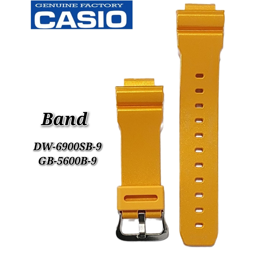 อะไหล่สายนาฬิกาข้อมือ Casio G-Shock DW-6900SB-9 แบบเปลี่ยน