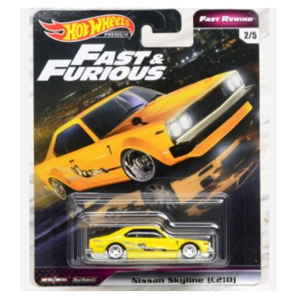 Hot Wheels Premium Car Culture Nissan Skyline (C210) Fast & Furious Fast Rewind 2019