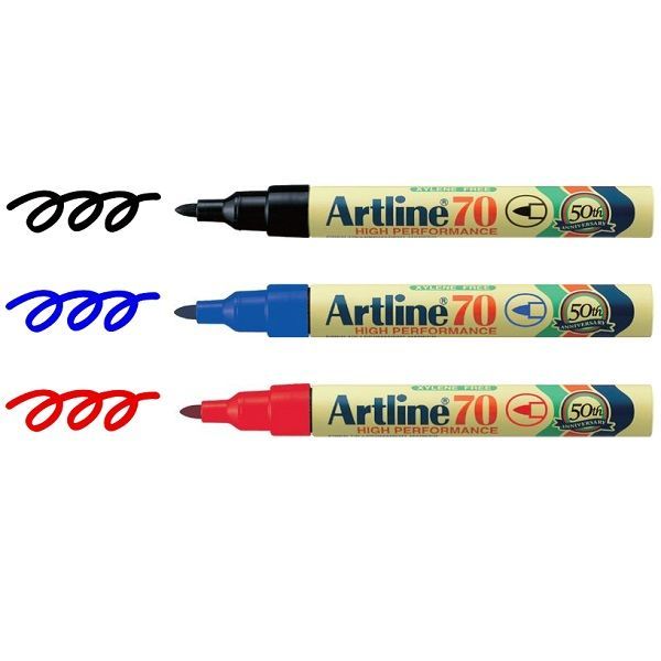ARTLINE 70 ปากกามาร์กเกอร์ถาวร 1.5 มม. (Artline 70 Marker/Artline 90 Marker)