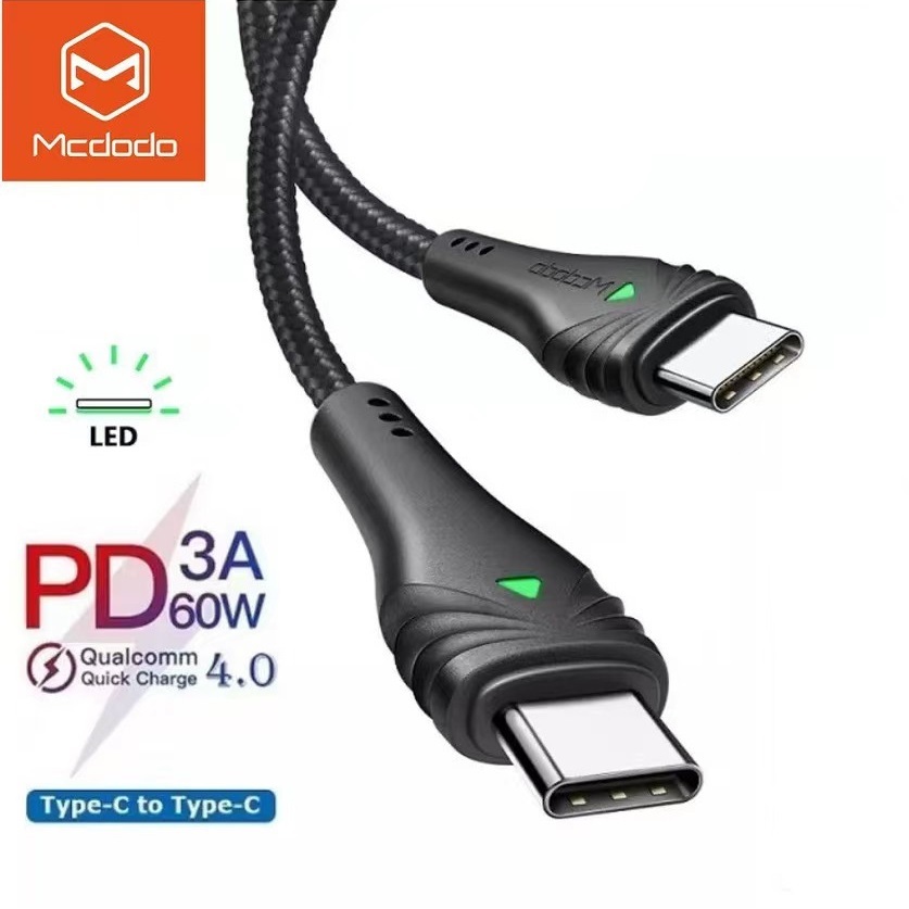 Mcdodo PD Type-C to Type-C Cable Fast Charging Stingray Series CA-666 สายชาร์จข้อมูล