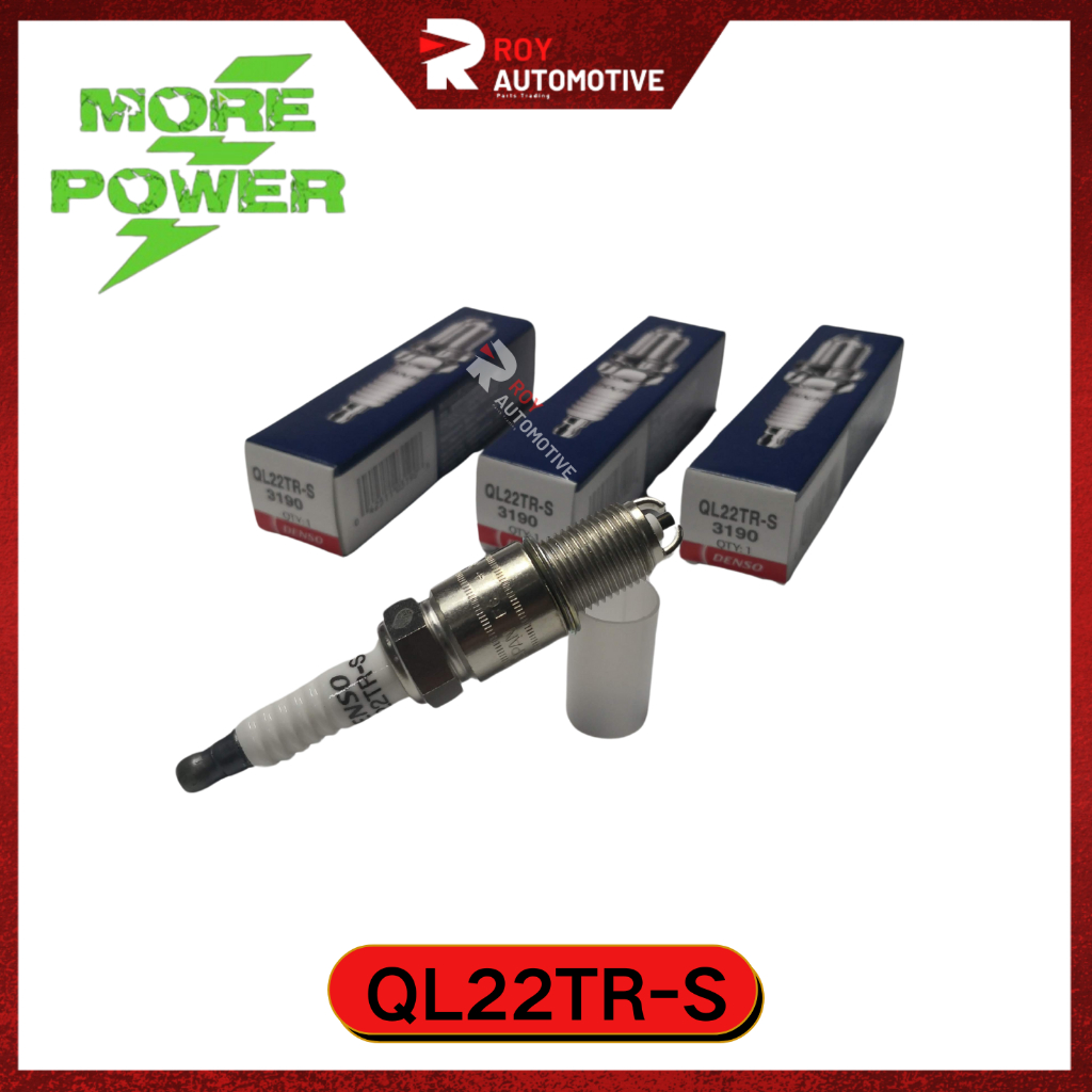 DENSO SPARK PLUG Perodua Kancil L2/L2S TURBO (3 ชิ้น 1 ชุด) QL22TR-S
