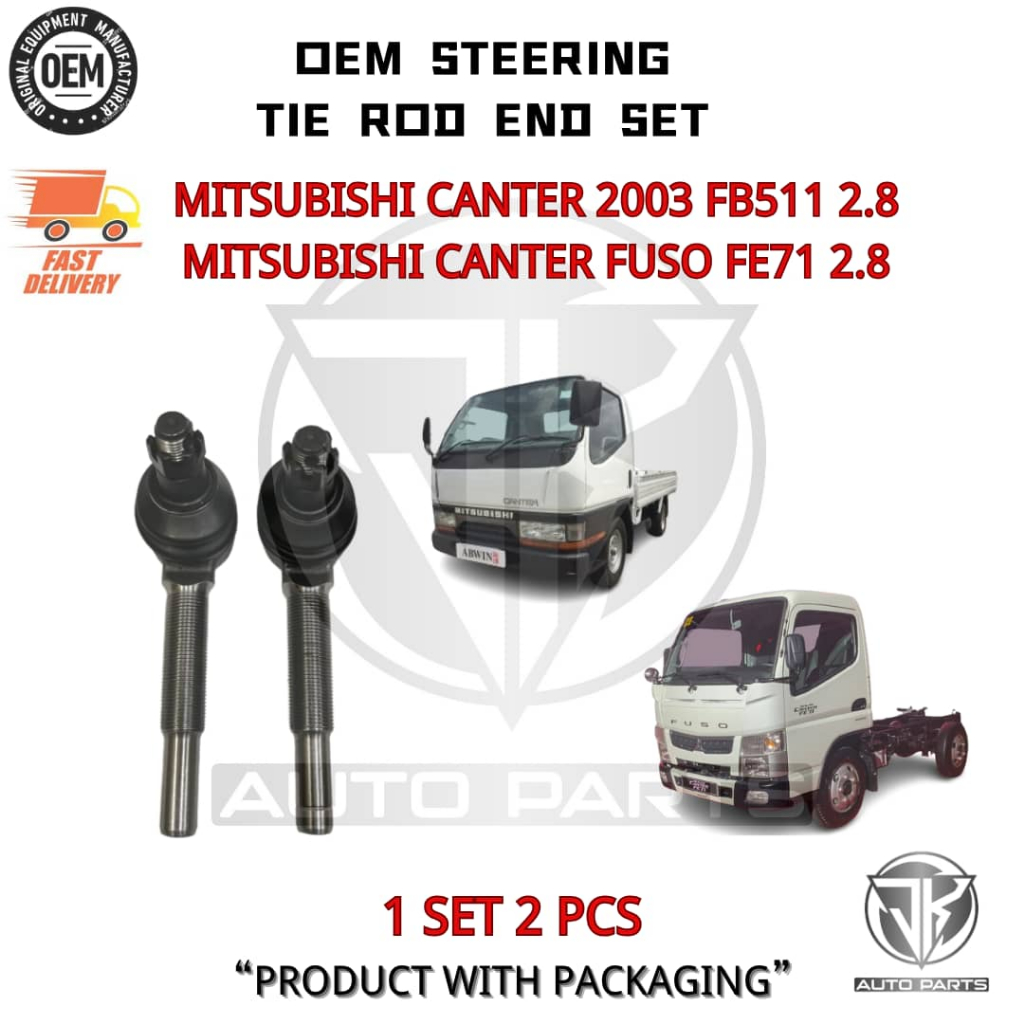 1 PAIR OEM STEERING TOTTER TIE ROD END HONDA MITSUBISHI CANTER FUSO FB511,FE71 (MK 309710/09 PRO)