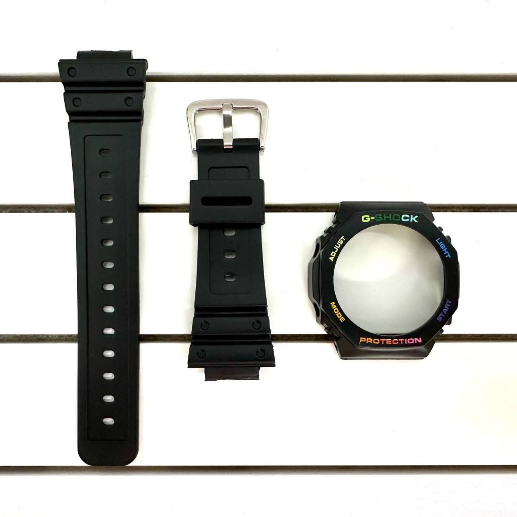 BNB CUSTOM GAB2100 GA2100 TMJ + หัวเข็มขัด + บาร์สปริงสําหรับวงพลาสติก GSHOCK BNB