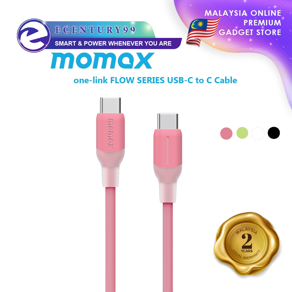 Momax 1-Link Flow Series PD60W / PD100W สาย USB-C 1.2m / 2m