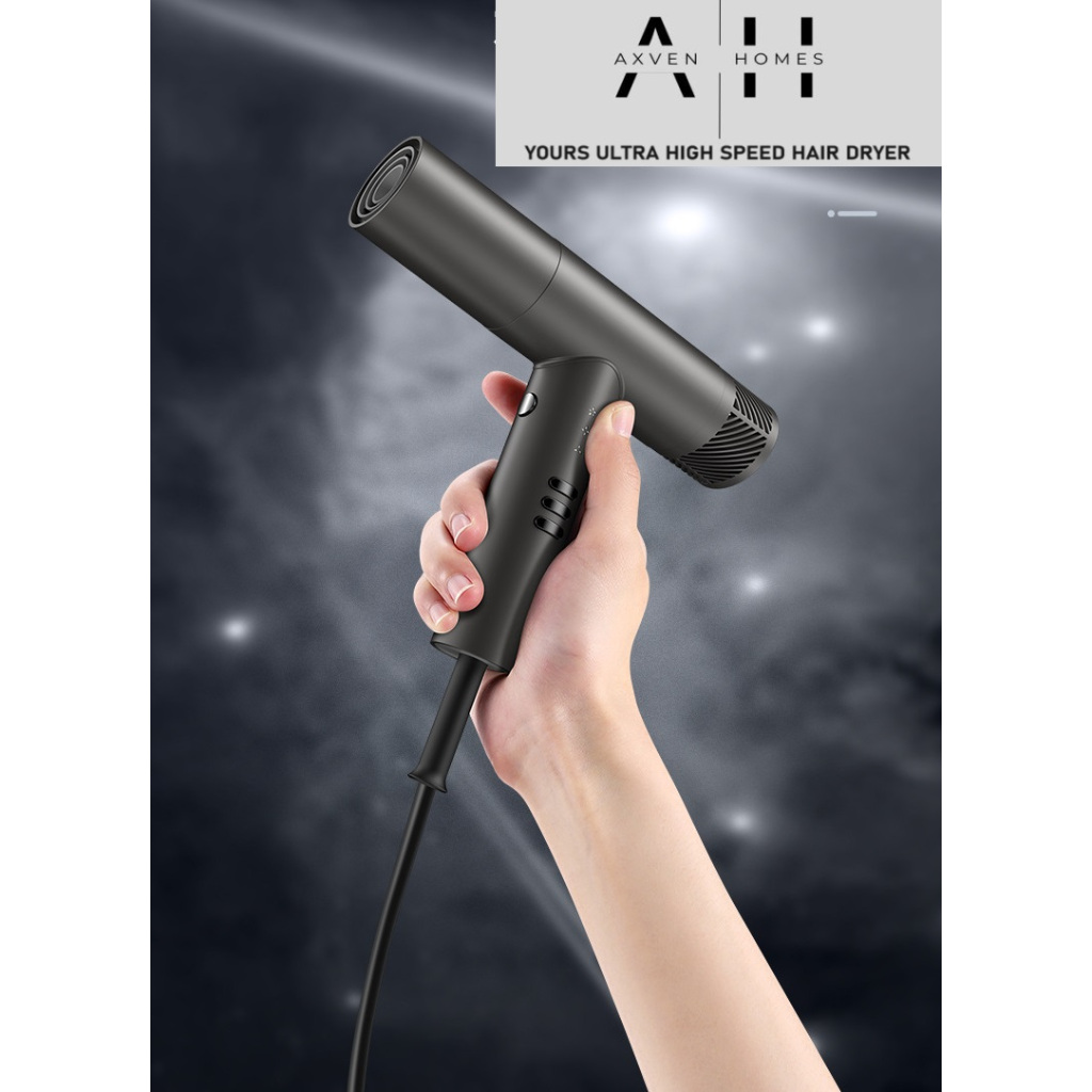 Axven ของคุณ ULTRA STRONG AIR FLOW HAIR DRYER PENGERING RAMBUT DC MOTOR IONIC น ้ ําหนักเบา COMPACT