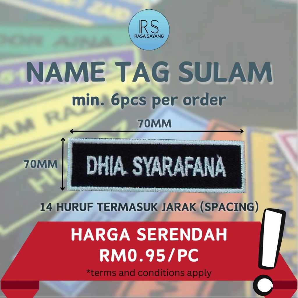 NAME TAG SULAM NAME TAG SULAH