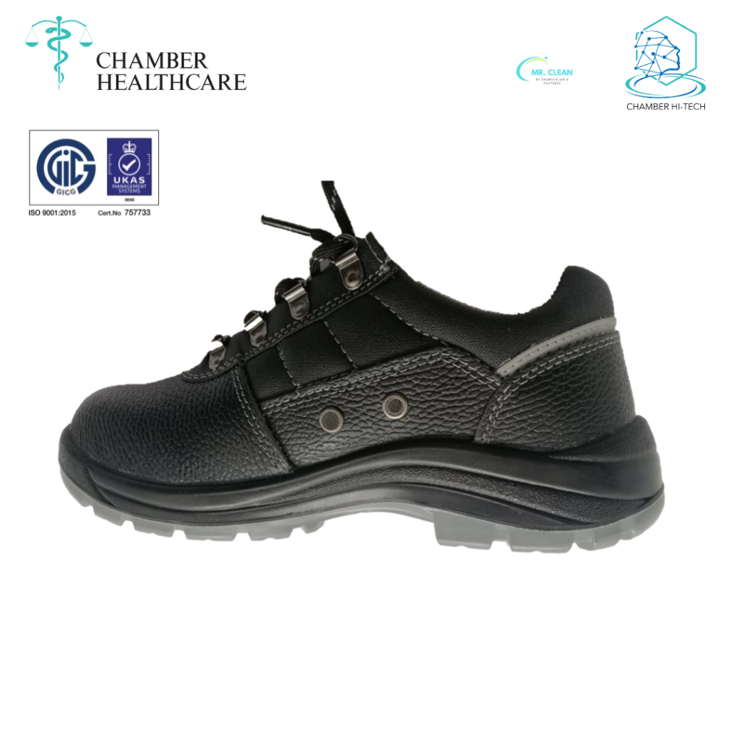[CHAMBER HI-TECH] รองเท้านิรภัย ESD Anti-Smash Cleanroom [ทนทานและเหมาะสําหรับการใช้งานสะอาด]