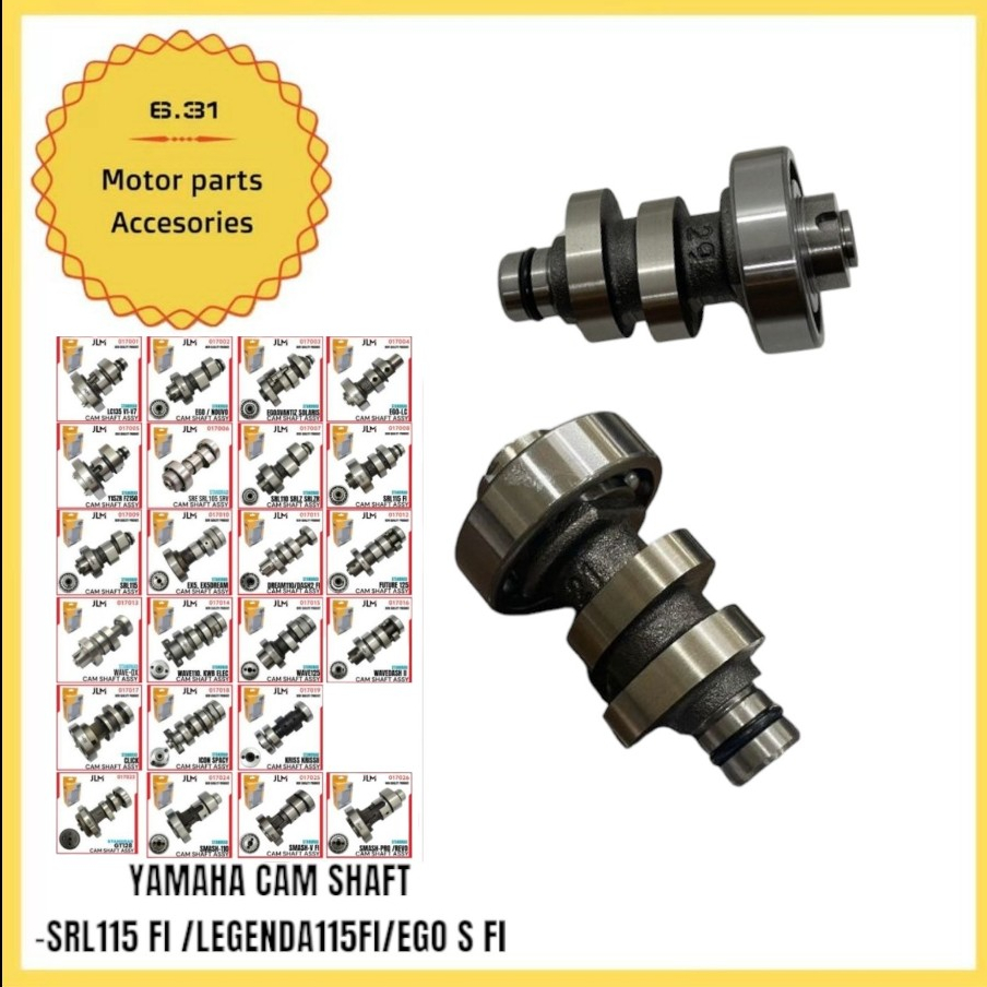 YAMAHA SRL115 FI LEGENDA 115 FI CAM SHAFT CAMSHAFT STANDARD SRL115 FUEL INJECTION LEGENDA115 FI