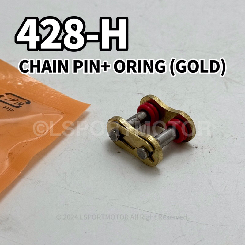 428-H CHAIN PIN + ORING (สีทอง)