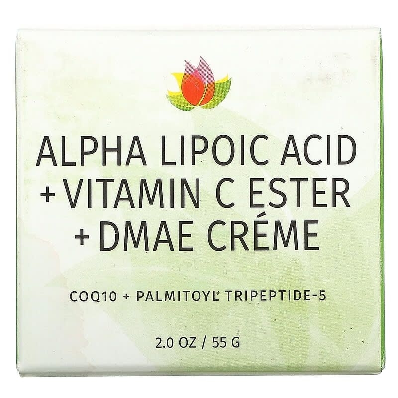 Reviva Labs Alpha Lipoic Acid, Vitamin C Ester &amp; DMAE Cream , 2 ออนซ ์ ( 55 กรัม )