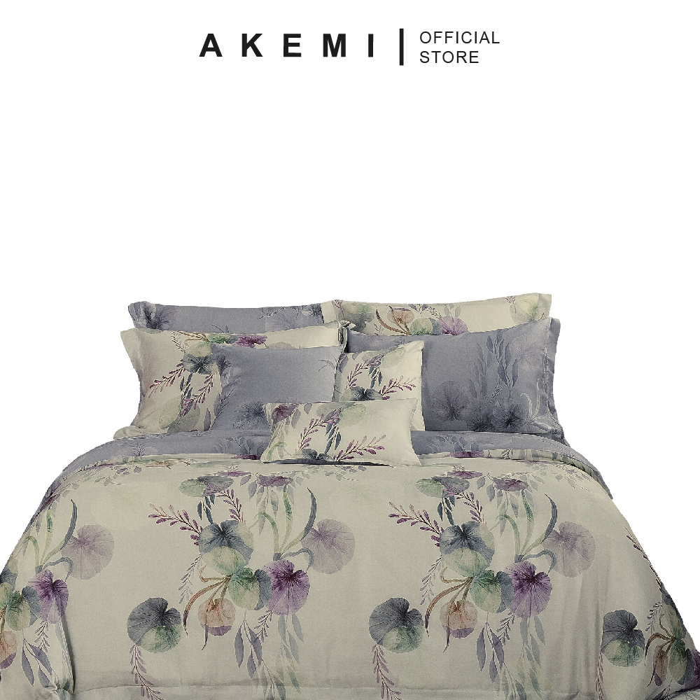 Akemi TENCELTM ชุดเครื่องนอน Lyocell Virtuous Quelt Cover Set 100% TENCELTM Lyocell 930TC (Super Single Queen King)