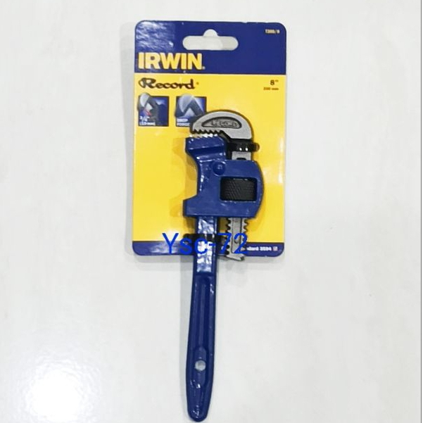 IRWIN RECORD PIPE WRENCH ENGLAND 8INCH