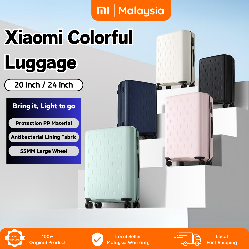 Xiaomi กระเป๋าเดินทาง สีสันสดใส 20 นิ้ว / 24 นิ้ว พร้อมล้อหมุน ล็อค TSA