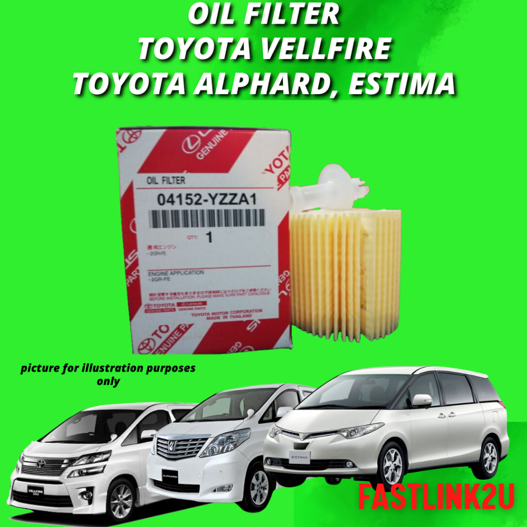 Fastlink Toyota Alphard Vellfire Estima กรองน้ํามัน 04152-31090 ใหม่ 100% คุณภาพสูง