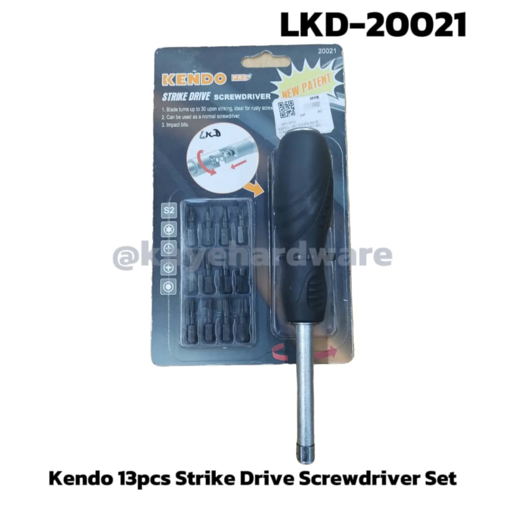 KENDO 13PC STRIKE DRIVE SCREWDRIVER SET
