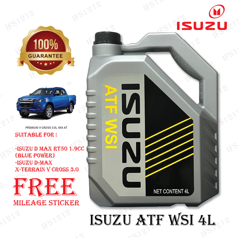 ใหม่ ISUZU WSI AUTO OIL 4L D-MAX RT50 X-TERRAIN 1.9CC BLUE POWER D MAX DMAX ATF TRANSMISSION GEAR OI