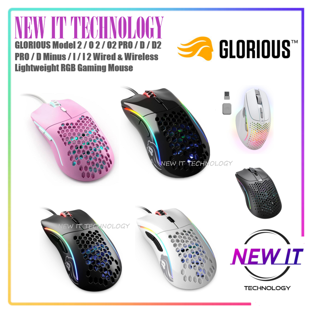 GLORIOUS รุ่น 2 / O 2 / O2 PRO / D / D2 PRO / D Minus / I / I 2 Wired & Wireless Lightweight RGB Gam