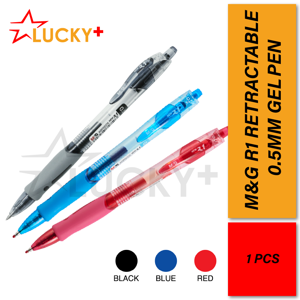 M&G R1 Retractable Gel Pen ปากกาหมึก 0.5 มม. Bullet Nib (1 ชิ้น)