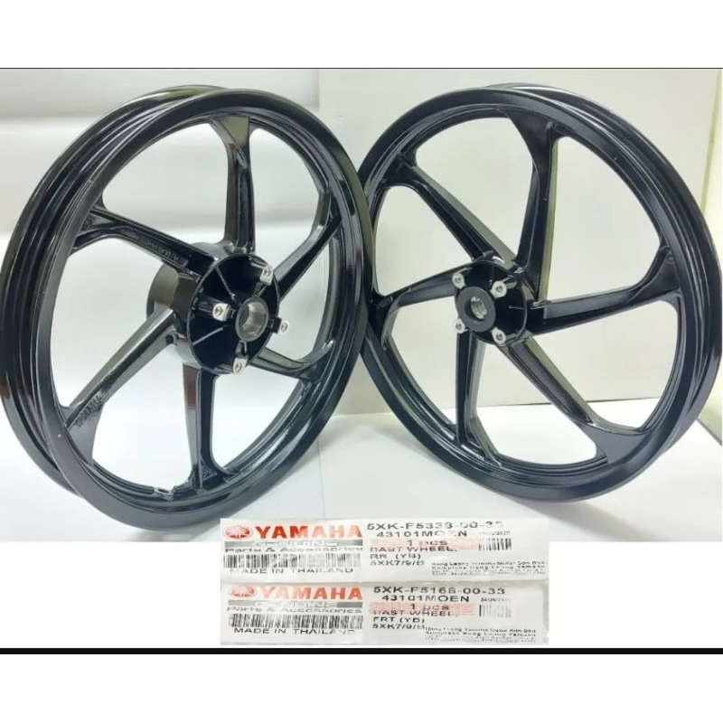 YAMAHA Y125Z Y125ZR SPORT RIM 6 SPOKE 6 BATANG 1.60/1.85 HONG LEONG YAMAHA (5XK-F5338-00-35) BRIGHT 