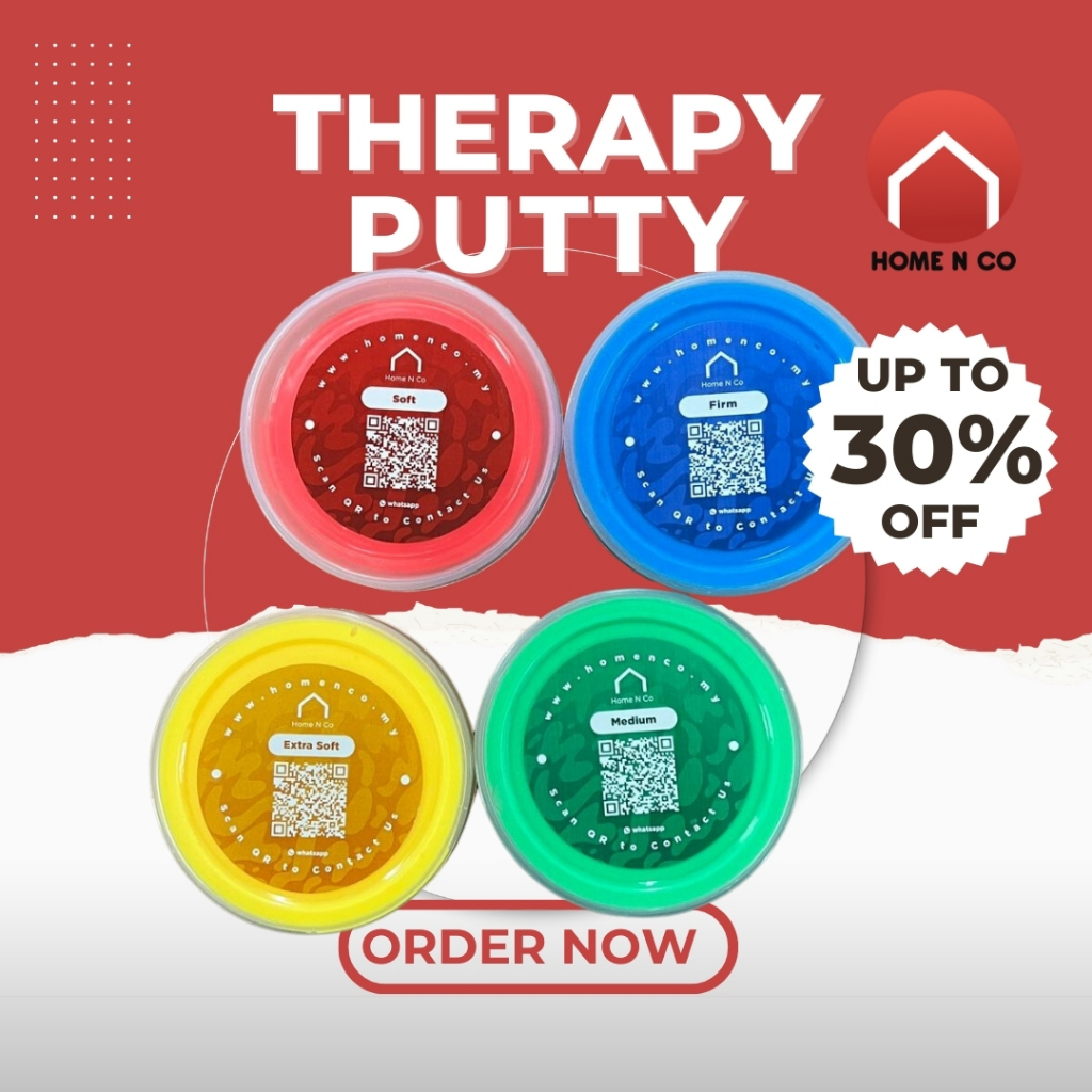 Therapy Putty 100g การออกกําลังกายมือ Theraputty การออกกําลังกายมือ Latihan Jari Latihan Tangan