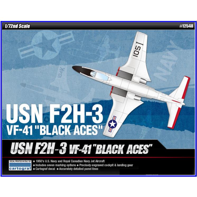 สถาบันการศึกษา:. USN F2H-3 FF-41 "Black Aces" 1/72 12548