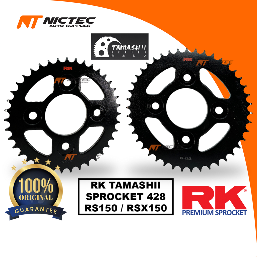 RK TAMASHII SpROCKET 428 RS150 RSX150 RK PREMIUM SPROCKET JAPAN