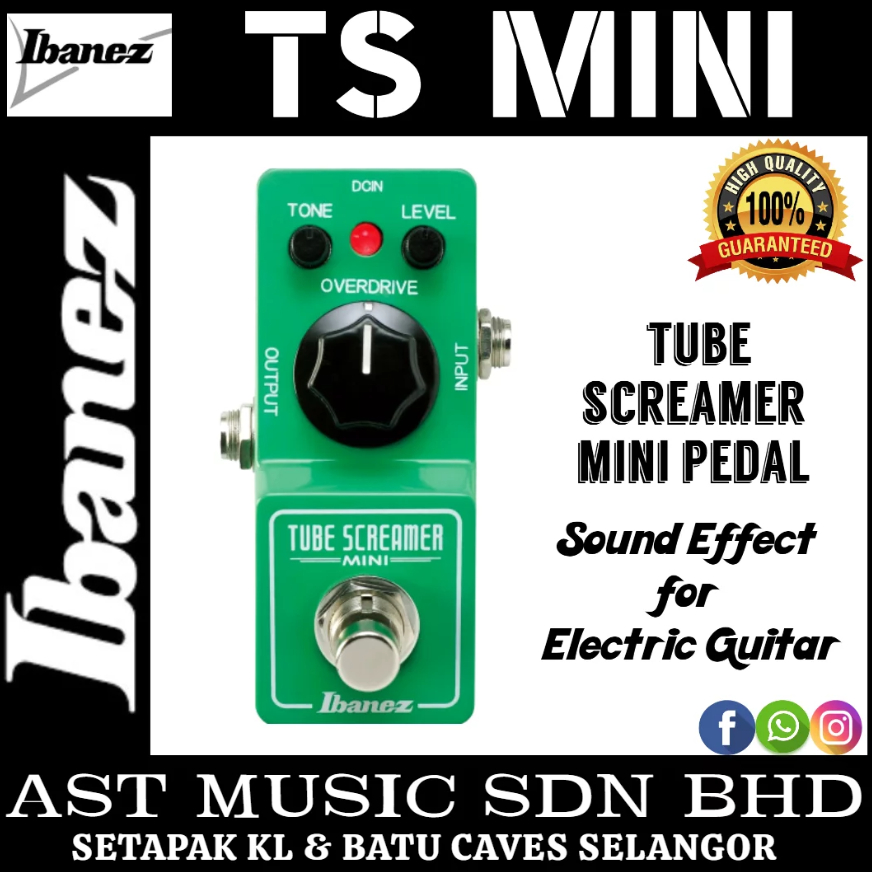 Ibanez TSMINI Tube Screamer Mini Pedal ( Ts Mini )