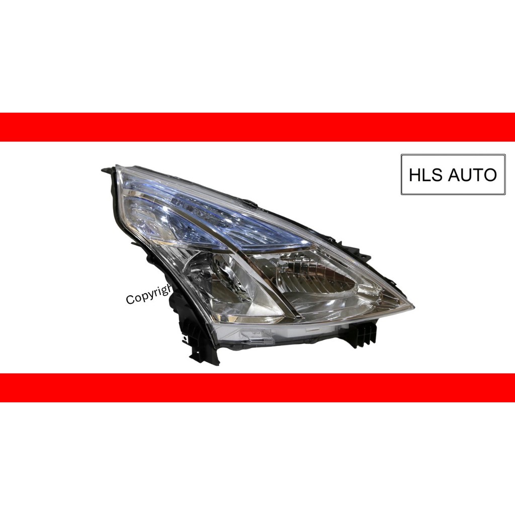 Nissan Teana 2.0 J32 2009-2013 ไฟหน้า ไฟหน้า ลําใหญ่ (มีมอเตอร์) (ฮาโลเจน)