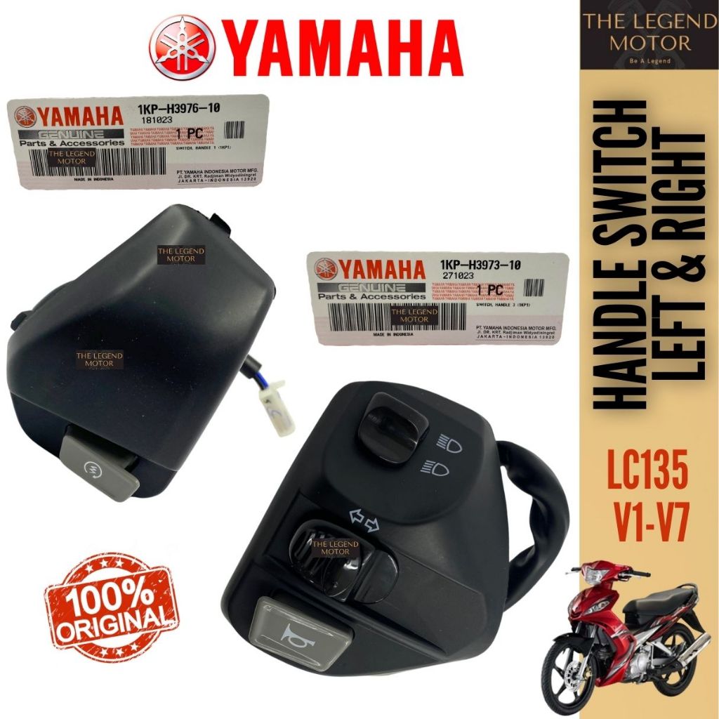 AVANTIZ NOUVO LC EGO S FI Handle สวิทช์ Suis Horn On Off Starter ปุ่ม 1KP-H3973-10 1KP-H3976-10 Yama