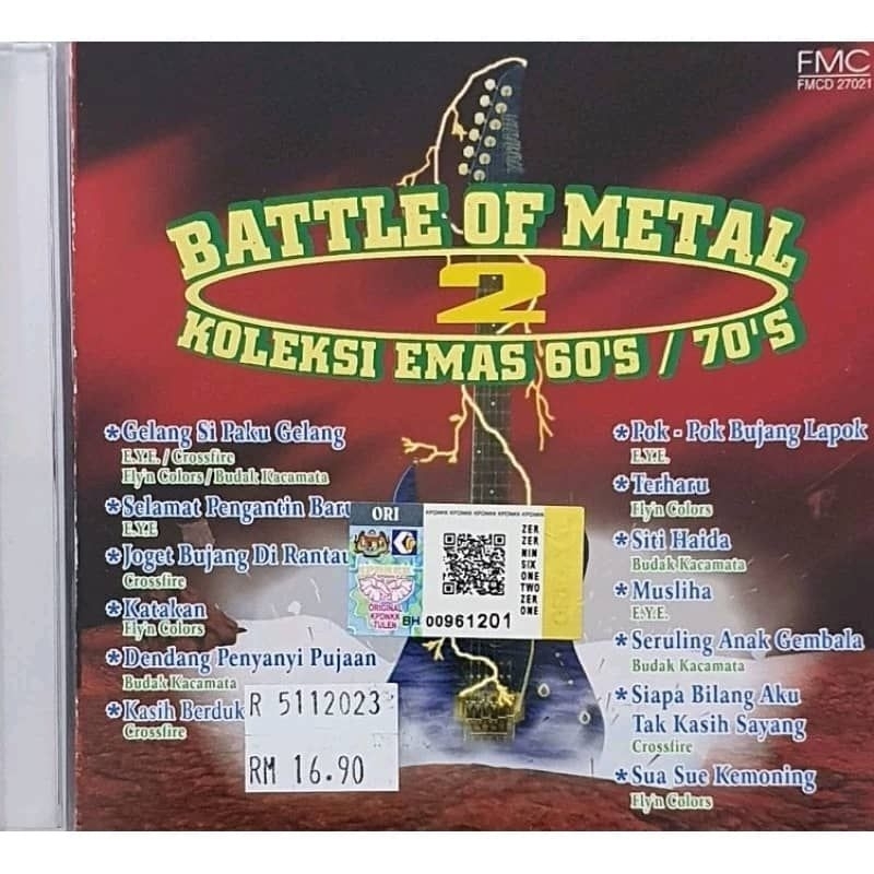 ซีดีเพลง - Battle Of Metal 2 Gold Collection 60s 70s