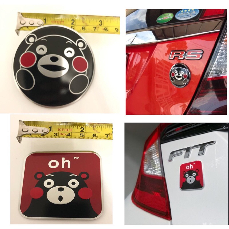 โลโก้สัญลักษณ์ honda emblem KUMAMON emblem fit GK สัญลักษณ์ RS